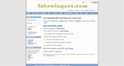 Desktop Screenshot of fabswingers.com