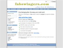 Tablet Screenshot of fabswingers.com